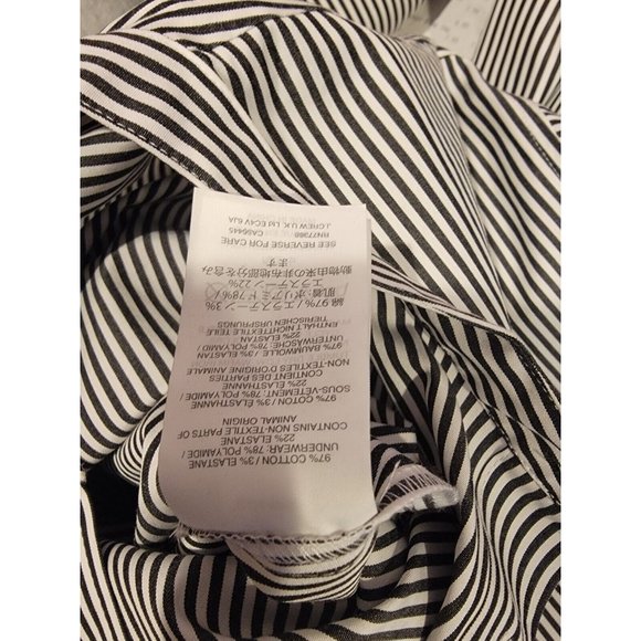 J. Crew Size 16 Women's Bodysuit Striped Stretch Tailored Perfect Top NWT - Picture 7 of 7
